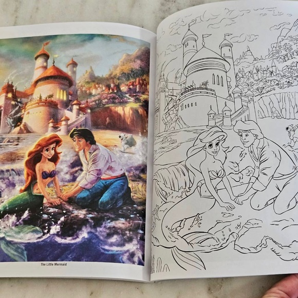 Disney Dreams Collection Thomas Kinkade Studios Coloring Book Gift Idea - Picture 5 of 5